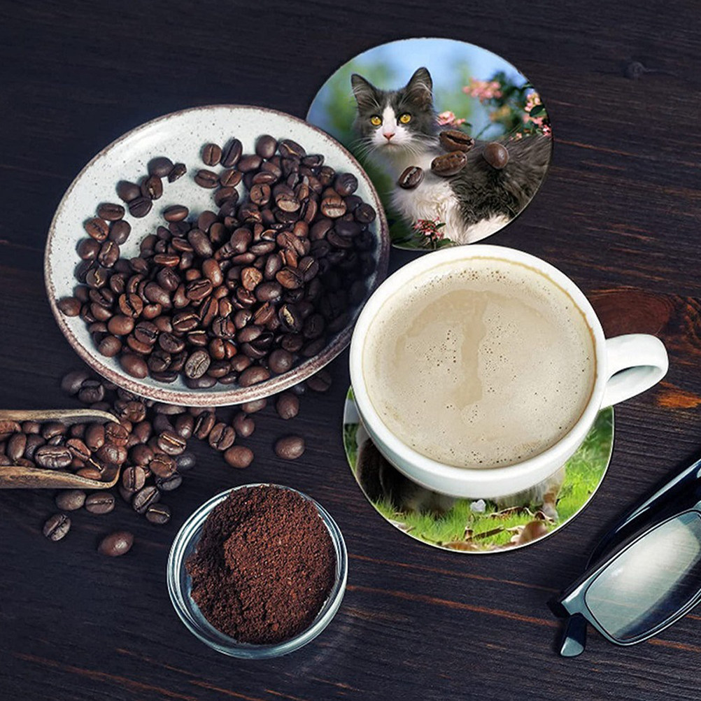 Coaster Sublimation Blank - 50Pcs Thermal Sublimation Round Blank Coasters