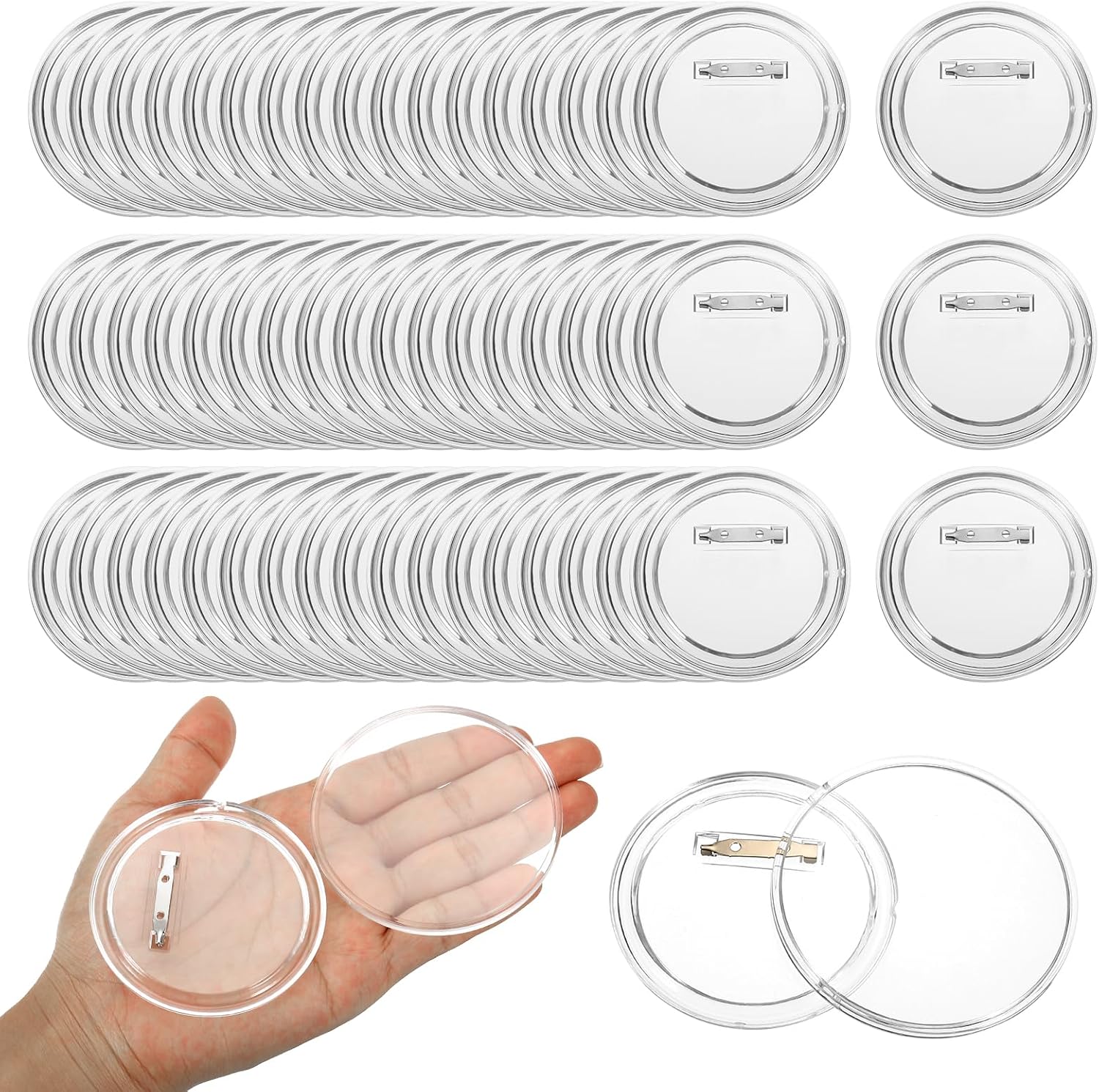 Button Badge Blank - Acrylic Circle Badge Making Kit Pin
