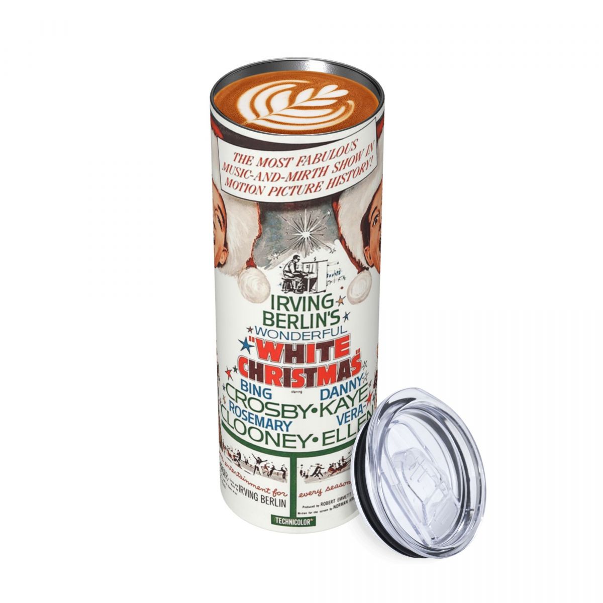 White Christmas - Bing Crosby, - đánh giá và giá Tumbler 20Oz White