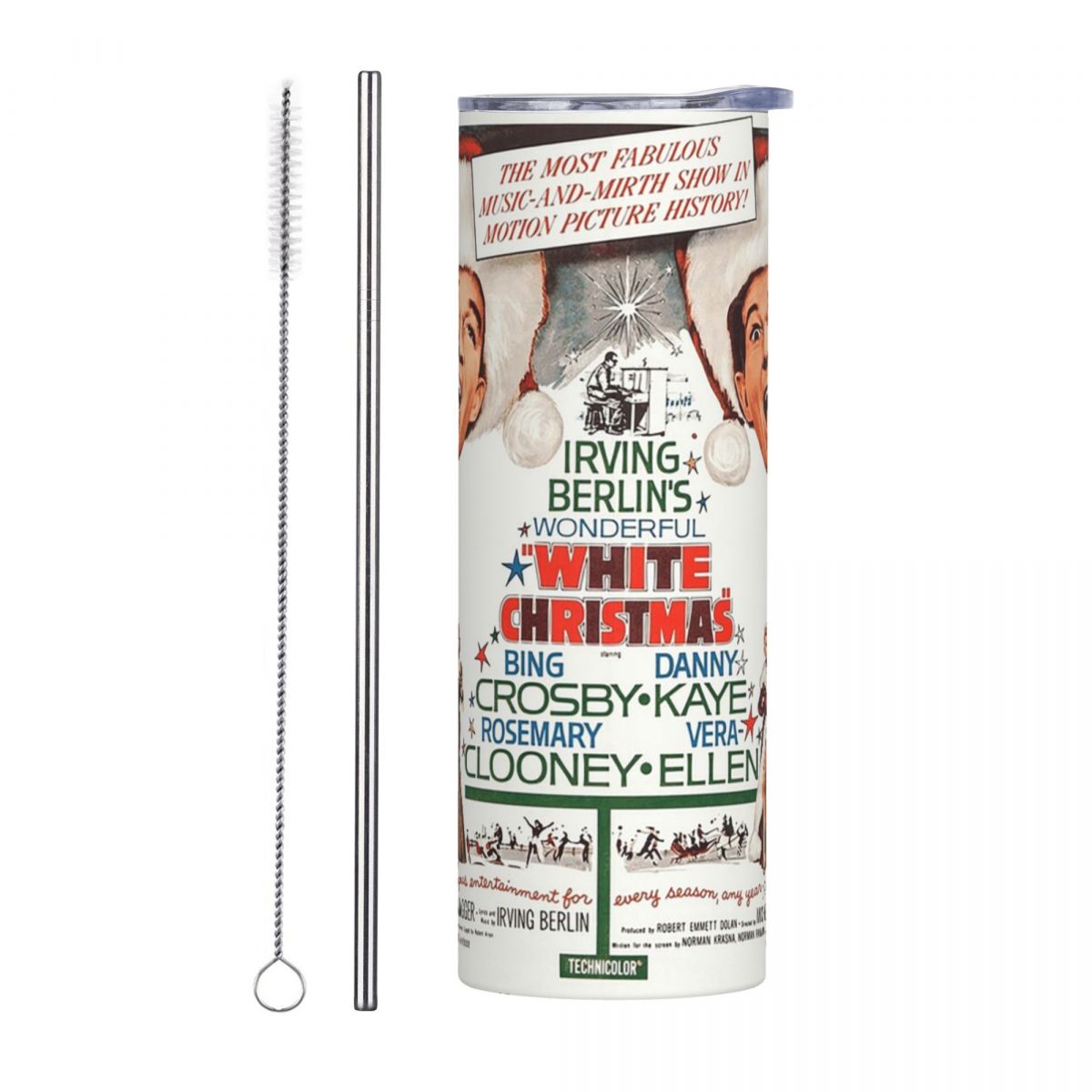 White Christmas - Bing Crosby, - đánh giá và giá Tumbler 20Oz White