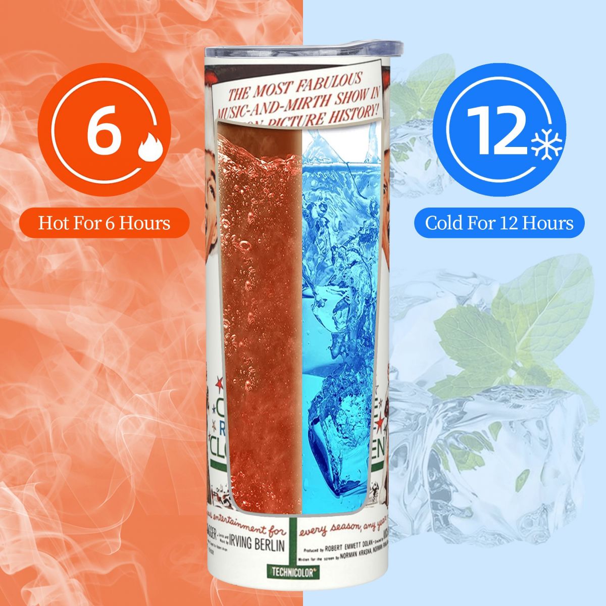 White Christmas - Bing Crosby, - đánh giá và giá Tumbler 20Oz White