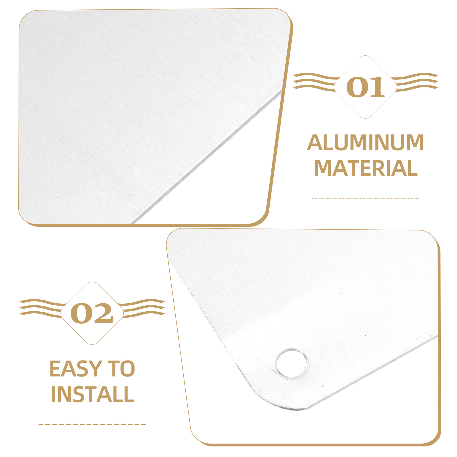 2Pcs Blank Aluminum Signs Whit - đánh giá và giá Yard Sign Blank