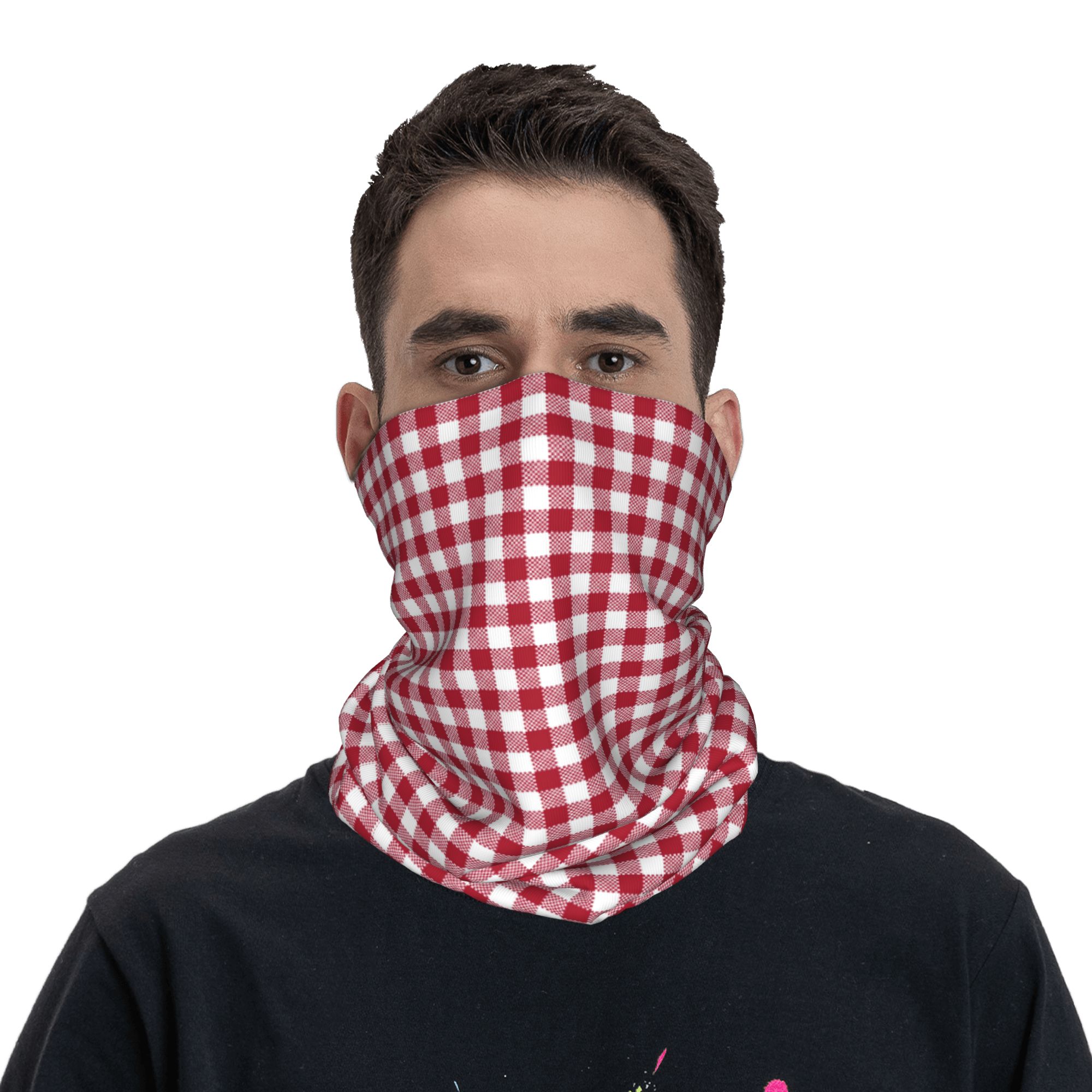 Custom Red And White Gingham B - đánh giá và giá Bandana Blank White