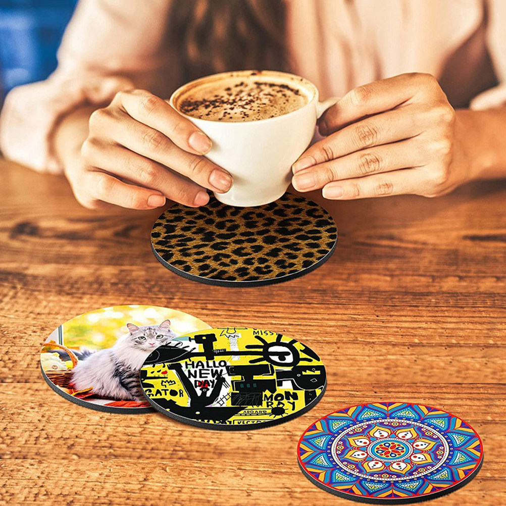 50Pcs Thermal Sublimation Roun - đánh giá và giá Coaster Sublimation Blank
