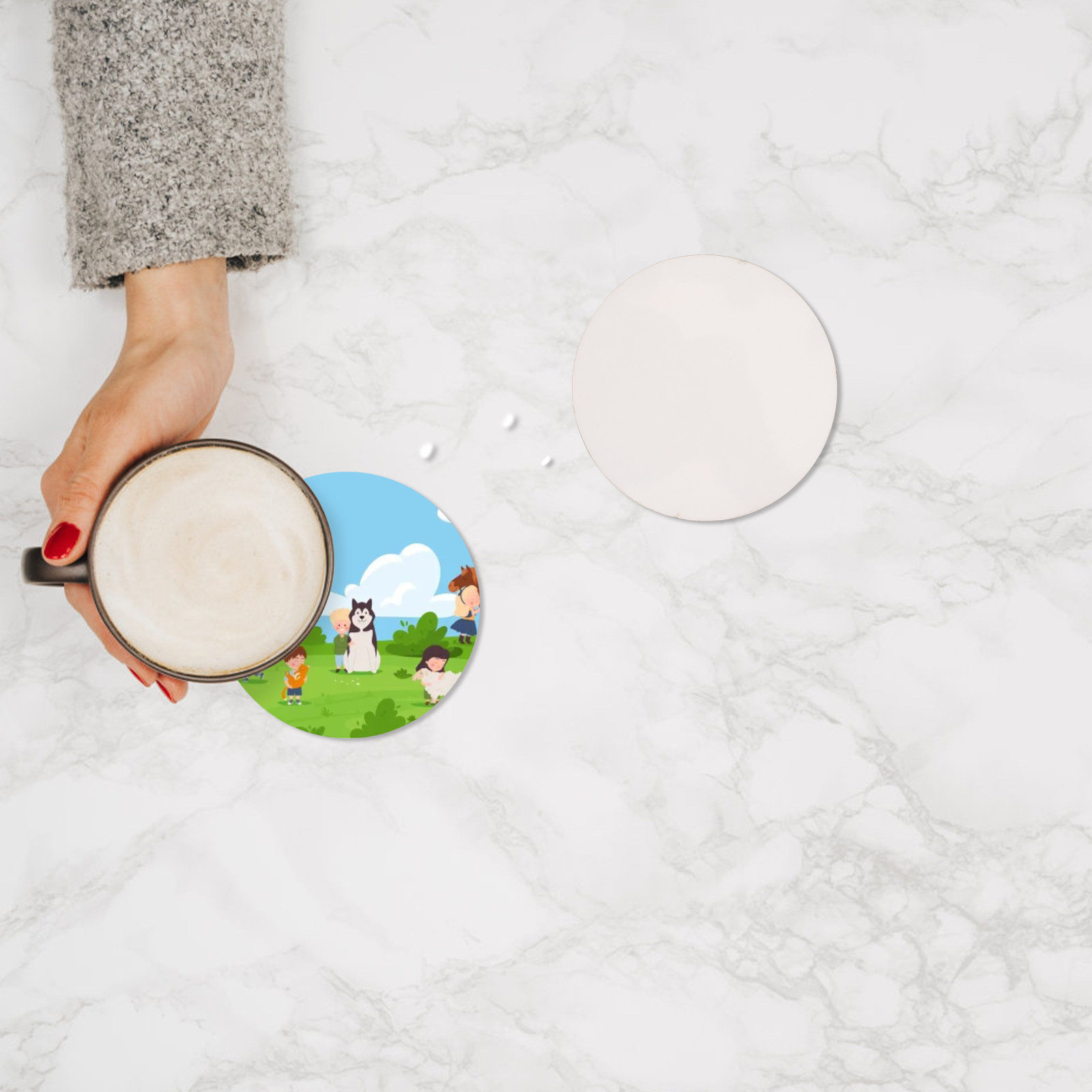 10Pcs Sublimation Wooden Coast - đánh giá và giá Coaster Sublimation Blank